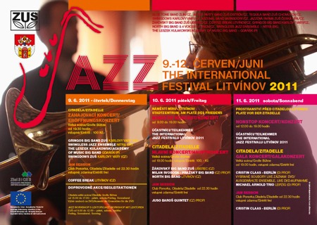 Plakát - International jazz festival Litvínov 2011